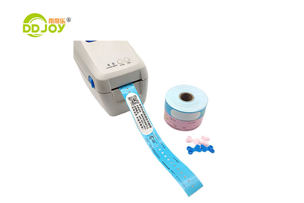 Promotional Items DIY Logo Printable Waterproof Paper ID Bracelets Self Adhesive Thermal ID QR Code Wristband