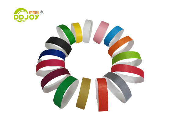 Custom Logo Printed Bracelet Waterproof Paper Tyvek Wristbands For Event Party Supplies