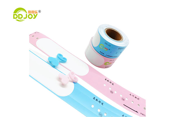 Promotional Items DIY Logo Printable Waterproof Paper ID Bracelets Self Adhesive Thermal ID QR Code Wristband