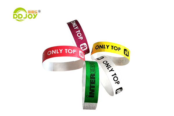 Hot-Selling Plain Color One Time Use Tyvek Wristbands For Events And Party