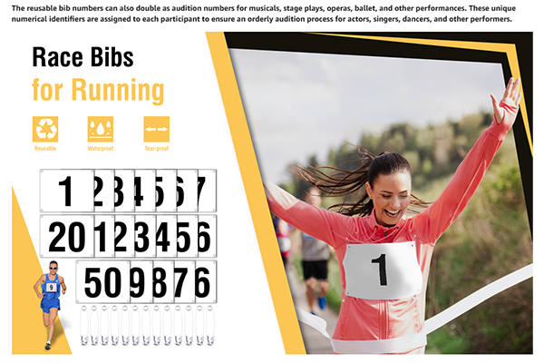 Running Number Bibs