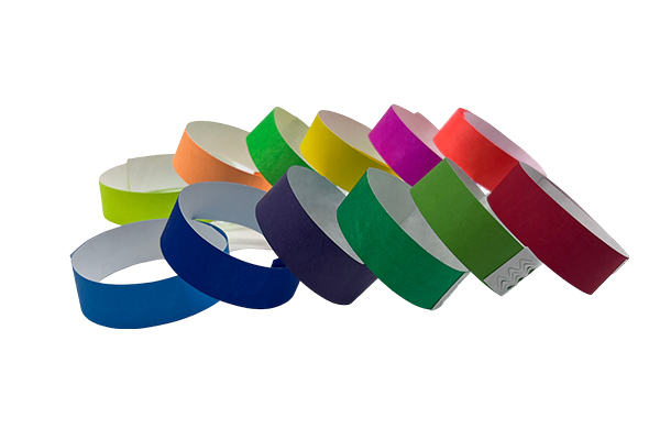 Tyvek Wristband Fluorescent Solid Color