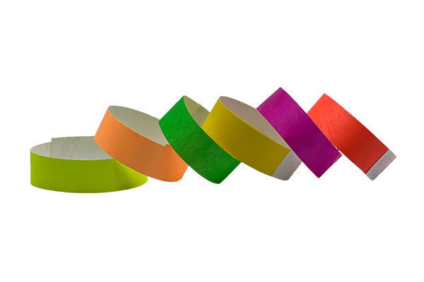 Tyvek Wristband Fluorescent Solid Color