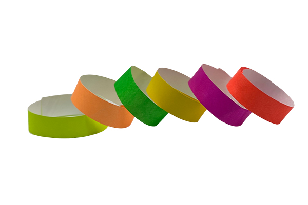 Tyvek Wristband Fluorescent Solid Color