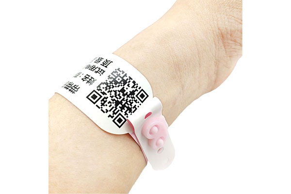 Promotional Items DIY Logo Printable Waterproof Paper ID Bracelets Self Adhesive Thermal ID QR Code Wristband