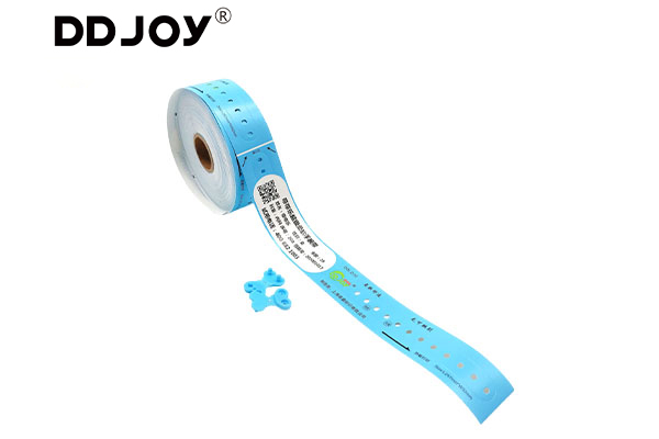 Promotional Items DIY Logo Printable Waterproof Paper ID Bracelets Self Adhesive Thermal ID QR Code Wristband