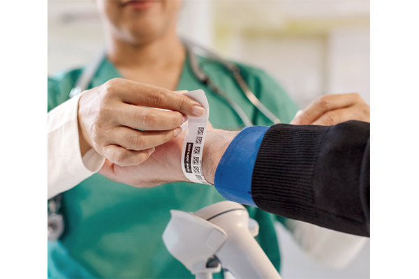 Does the PVC medical wristband have flexibility in design?